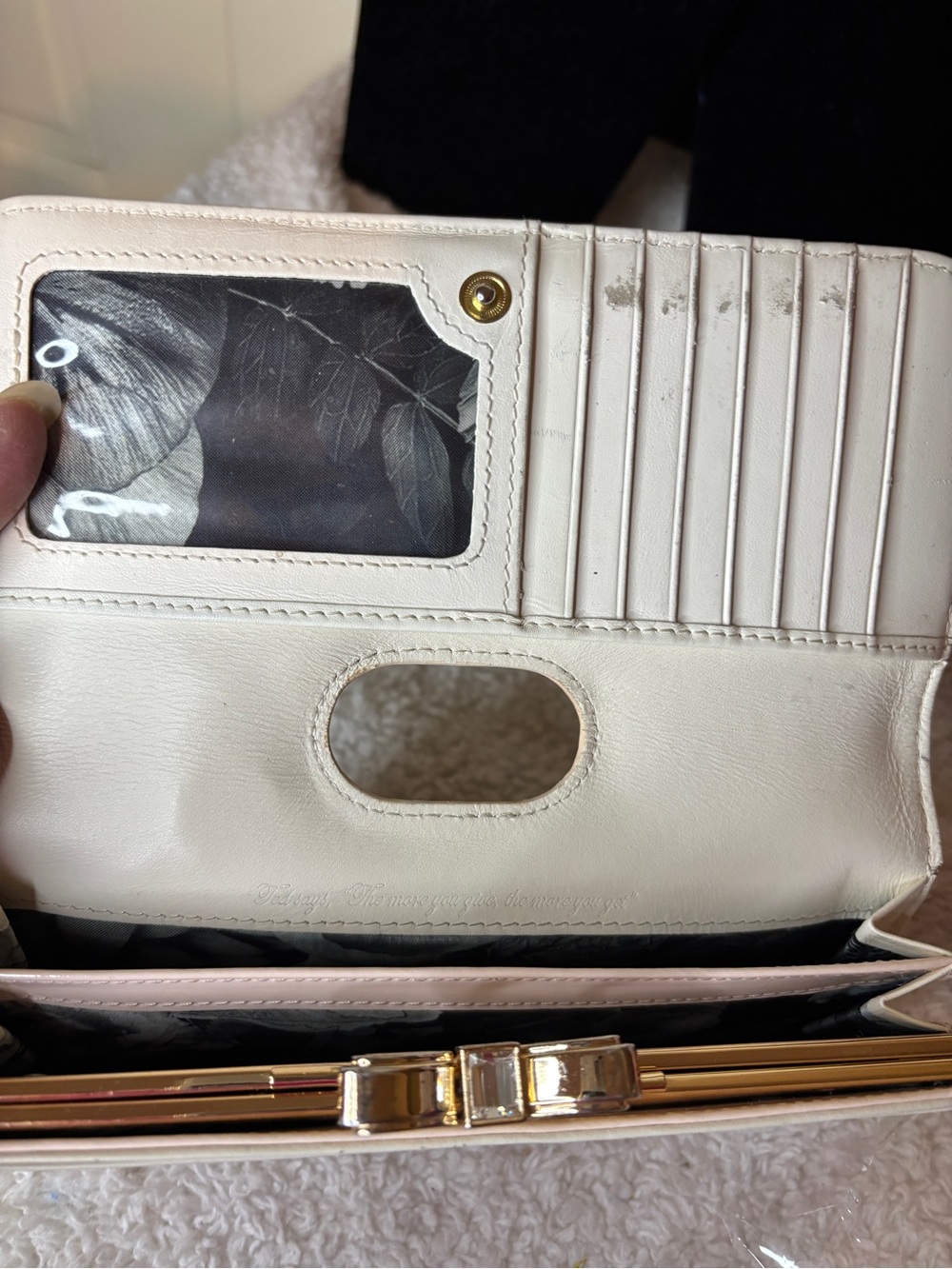 Ted Baker London Leather Wallet Multi color in EUC With Gold Hardware - Picture 6 of 13